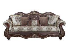 MONTECITO SOFA FRAME, CUSHION, ARMS, LEGS & 5 PILLOWS
