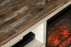 Willowton 64" TV Stand with Electric Fireplace - W267W8 - The Bargain Furniture