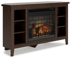 Camiburg Corner TV Stand with Electric Fireplace - W283W6