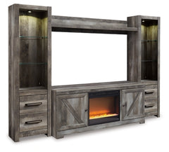 Wynnlow 4-Piece Entertainment Center with Electric Fireplace - W440W5