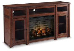 Harpan 72" TV Stand with Electric Fireplace - The Bargain Furniture