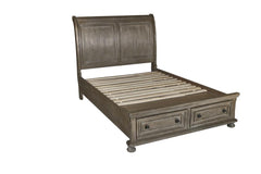 ALLEGRA 4/6 F HEADBOARD-PEWTER