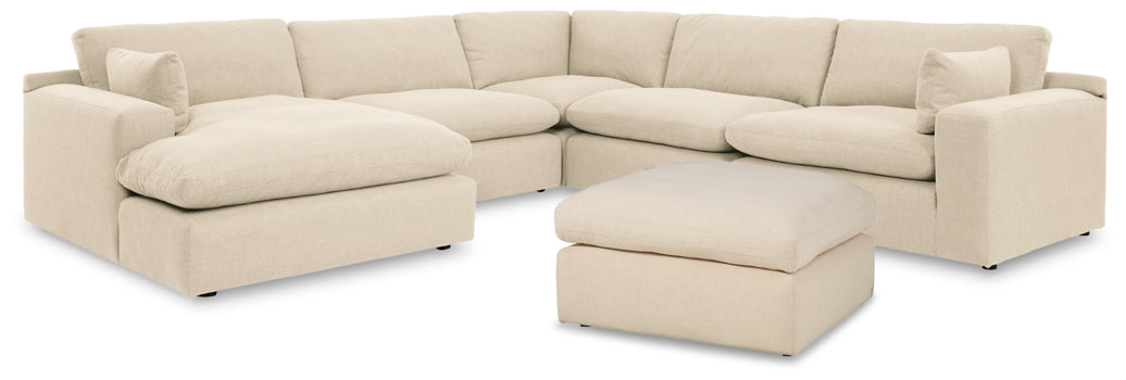 Elyza 5-Piece Sectional with Ottoman - PKG012975