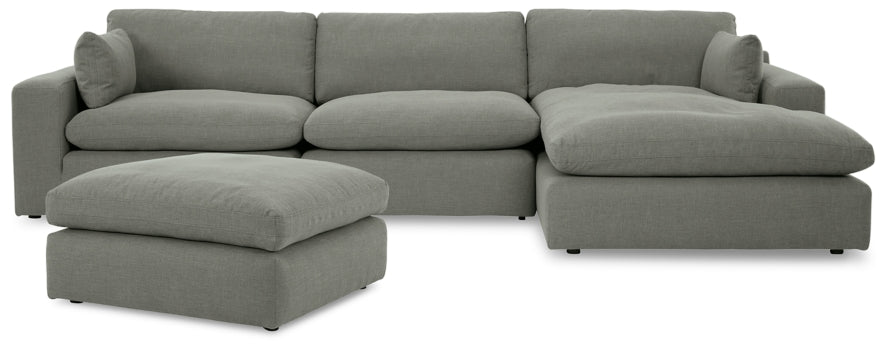 Elyza 3-Piece Sectional with Ottoman - PKG012966
