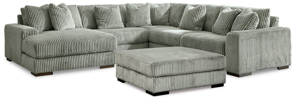 Lindyn 5-Piece Sectional with Ottoman - PKG014505