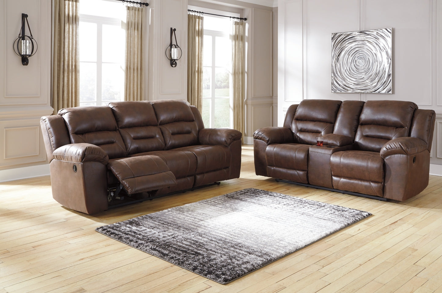 Stoneland Sofa and Loveseat - PKG001242