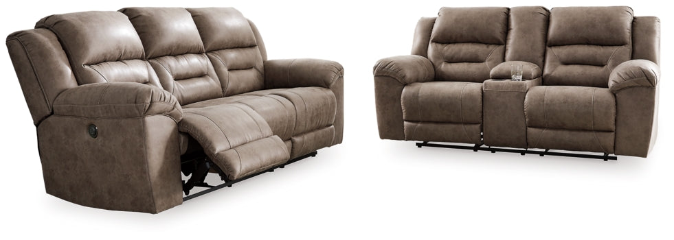 Stoneland Sofa and Loveseat - PKG001244