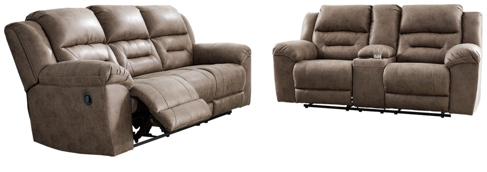 Stoneland Sofa and Loveseat - PKG001242