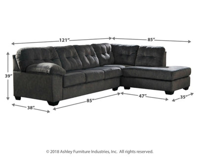 Accrington 2-Piece Sectional with Ottoman - PKG001585