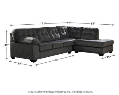Accrington 2-Piece Sectional with Ottoman - PKG001586