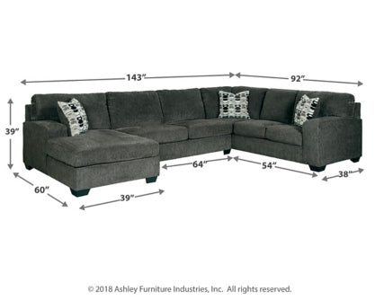 Ballinasloe 3-Piece Sectional with Ottoman - PKG001772