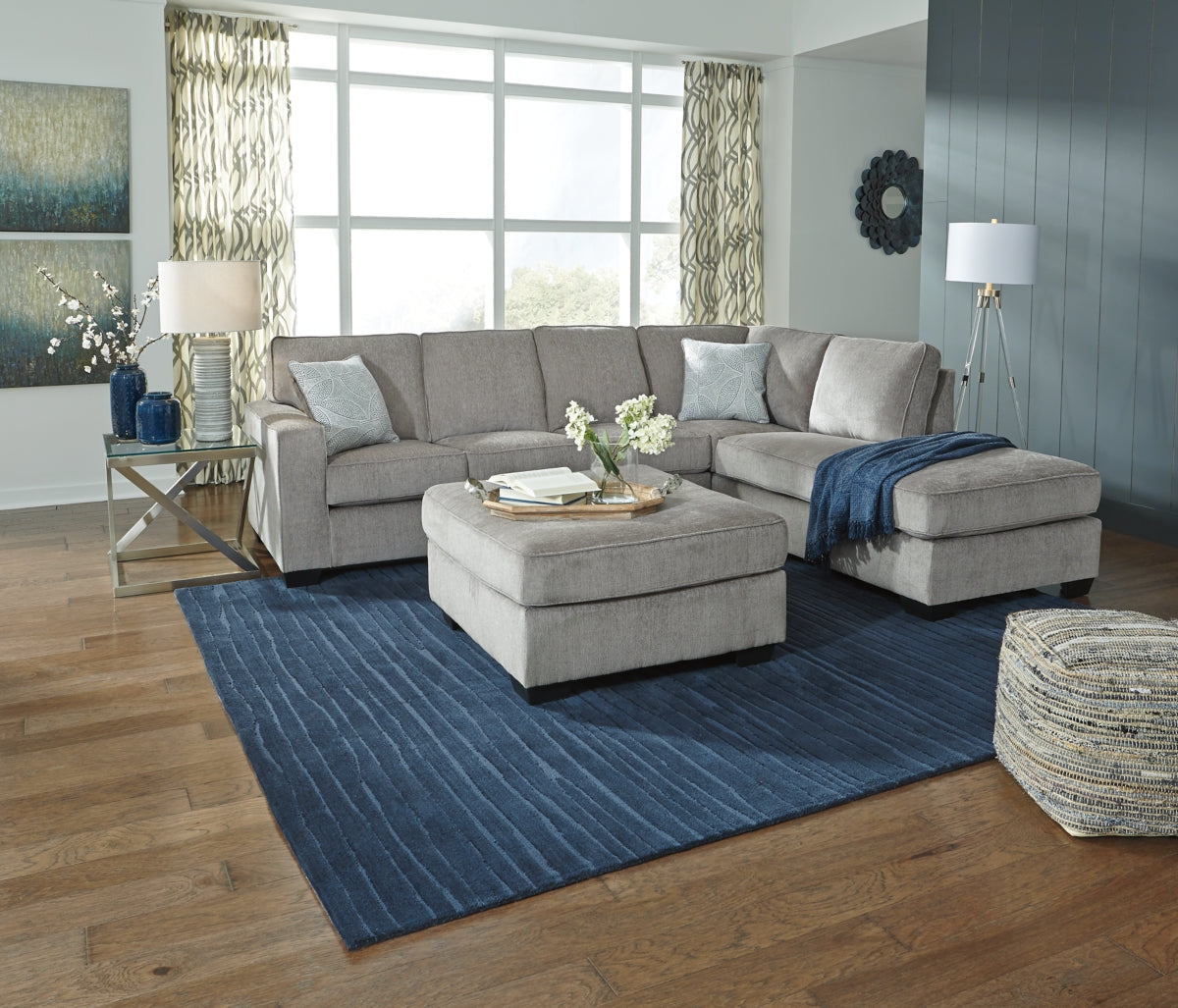 Altari 2-Piece Sectional with Ottoman - PKG001805