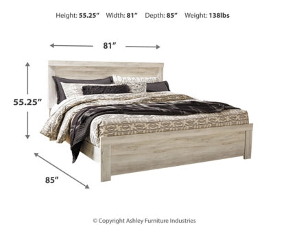 Bellaby Queen Panel Bed with Mirrored Dresser - PKG000729
