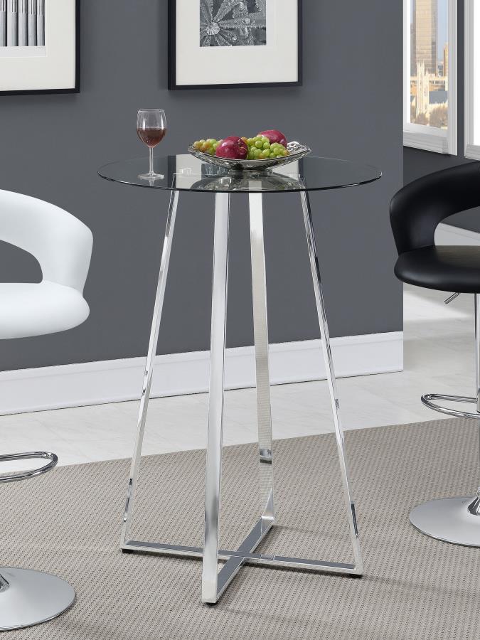 Zanella Silver Bar Table