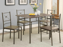 Anna Brown 5 Pc Dining Set
