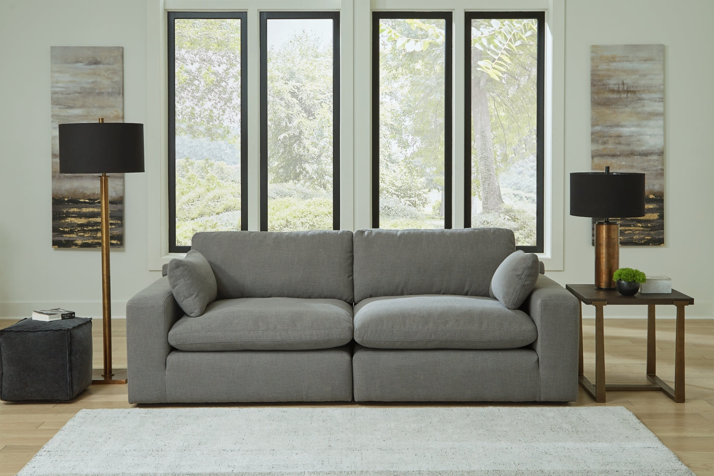 Elyza 2-Piece Sectional with Ottoman