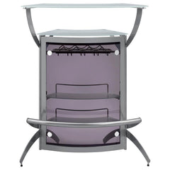 Dallas Silver Home Bar