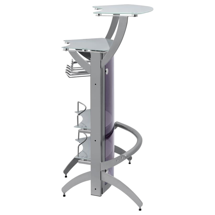 Dallas Silver Home Bar