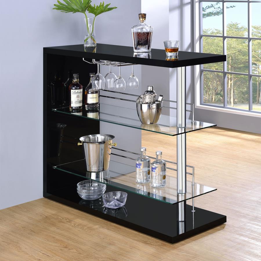 Prescott Black Home Bar