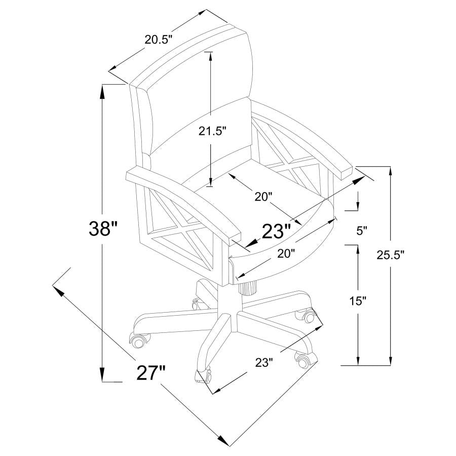 Marietta Brown 5 Pc Game Table Set