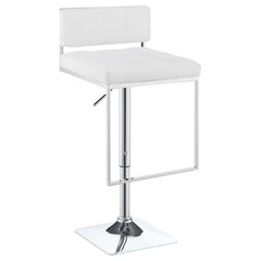Alameda White Adjustable Bar Stool