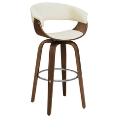 Zion Ivory Swivel Bar Stool