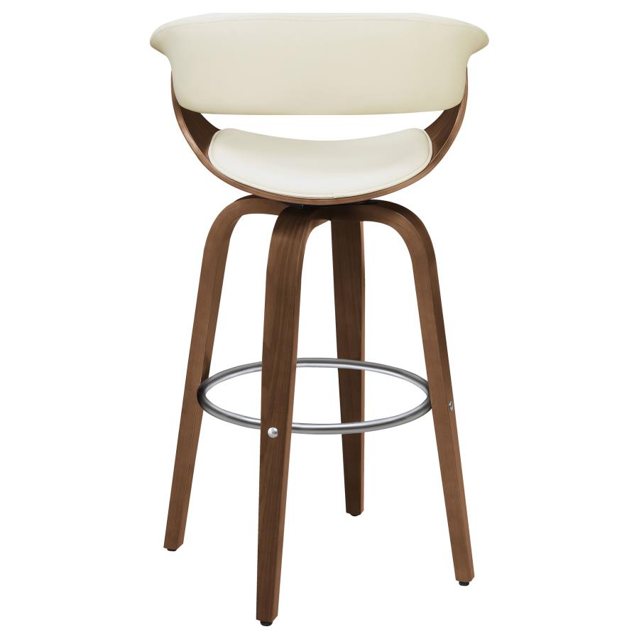 Zion Ivory Swivel Bar Stool