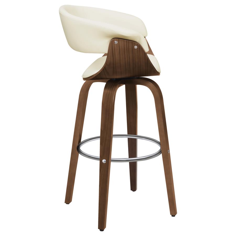 Zion Ivory Swivel Bar Stool