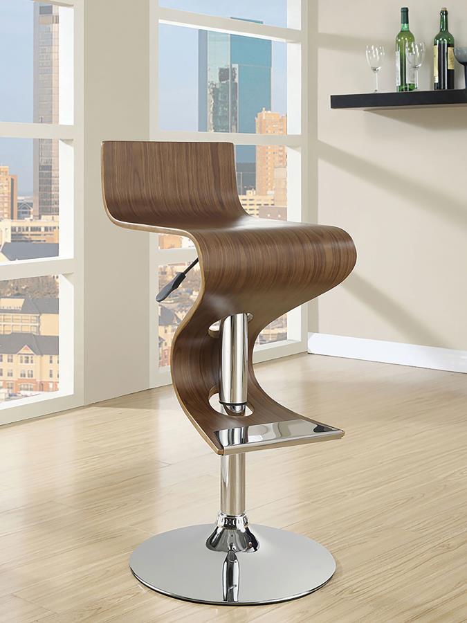 Covina Brown Adjustable Bar Stool