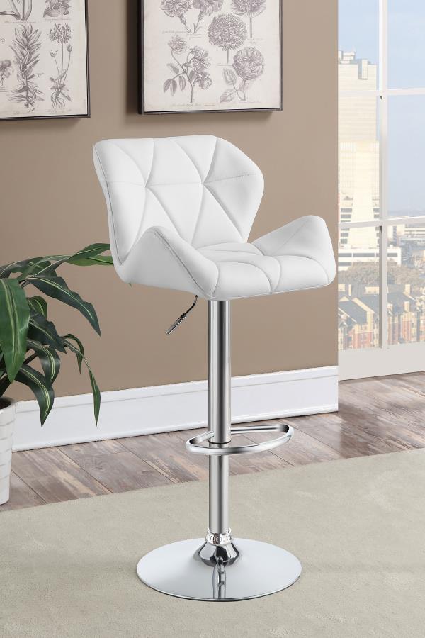 Berrington White Adjustable Bar Stool