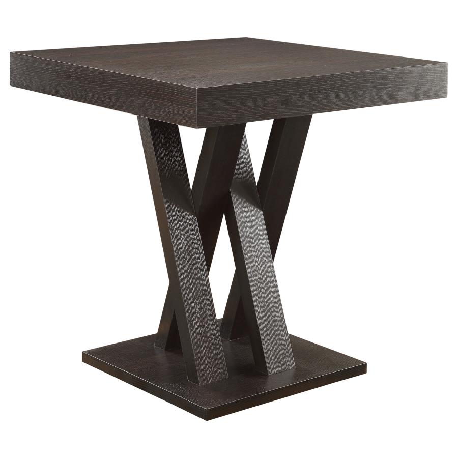 Freda Brown Counter Height Dining Table