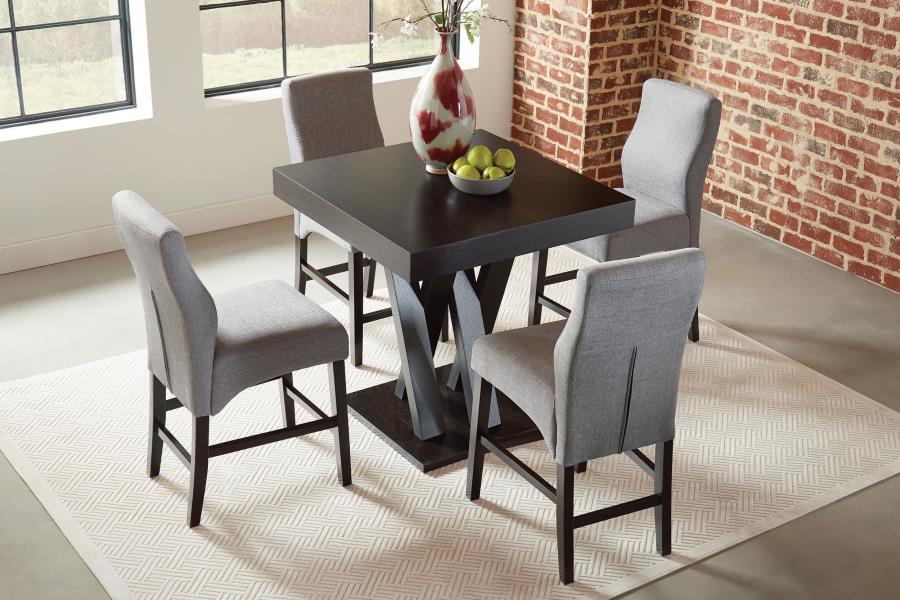 Freda Brown Counter Height Dining Table