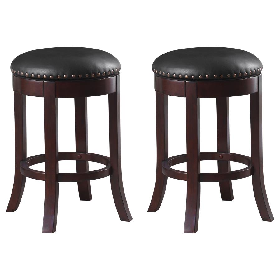 Aboushi Black Swivel Counter Stool