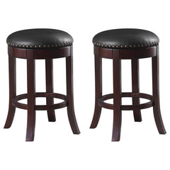 Aboushi Black Swivel Counter Stool