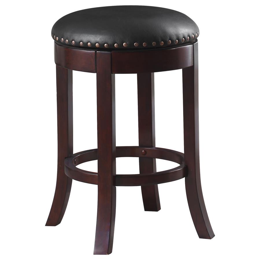 Aboushi Black Swivel Counter Stool