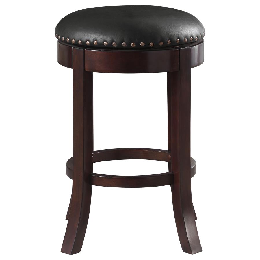 Aboushi Black Swivel Counter Stool