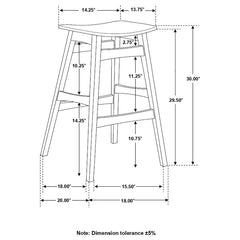 Finnick Brown Bar Stool