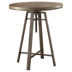 Bartlett Brown Adjustable Bar Table