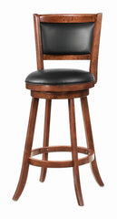 Broxton Black Swivel Bar Stool