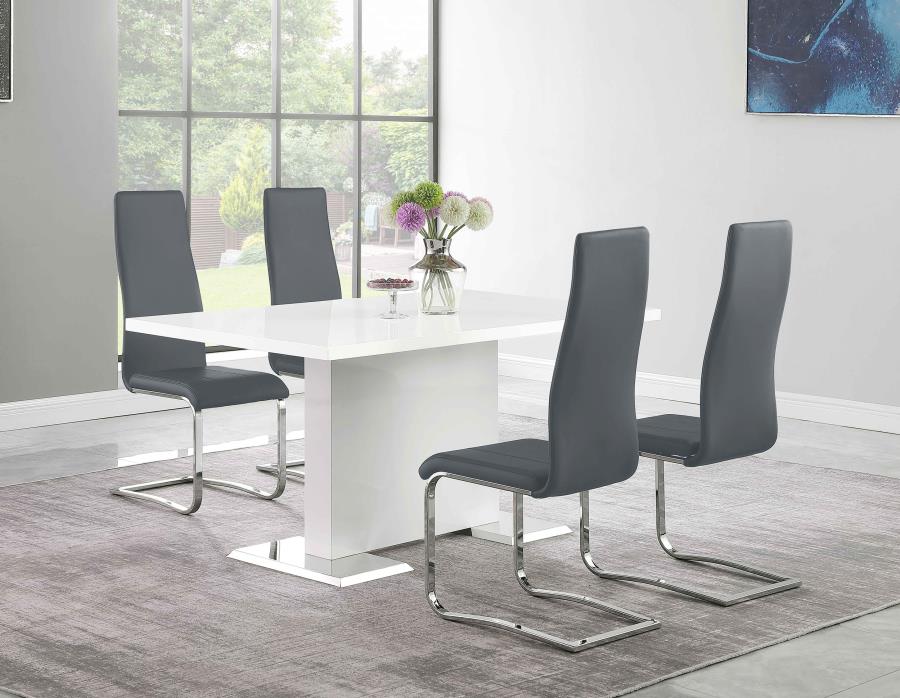 Anges Grey 5 Pc Dining Set
