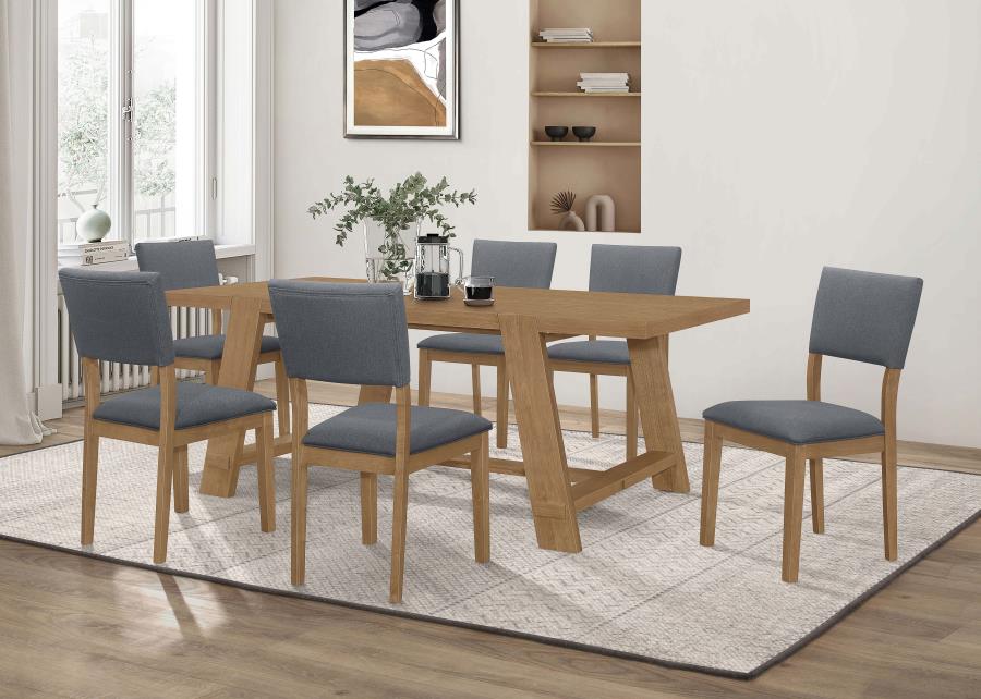 Sharon Brown 7 Pc Dining Set