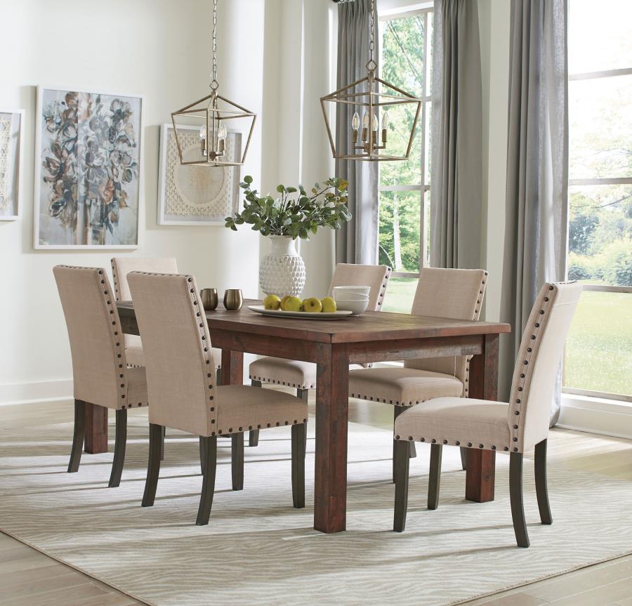 Coleman Brown 7 Pc Dining Set