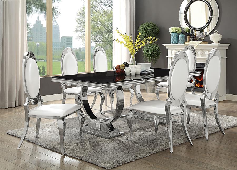 Antoine White 7 Pc Dining Set