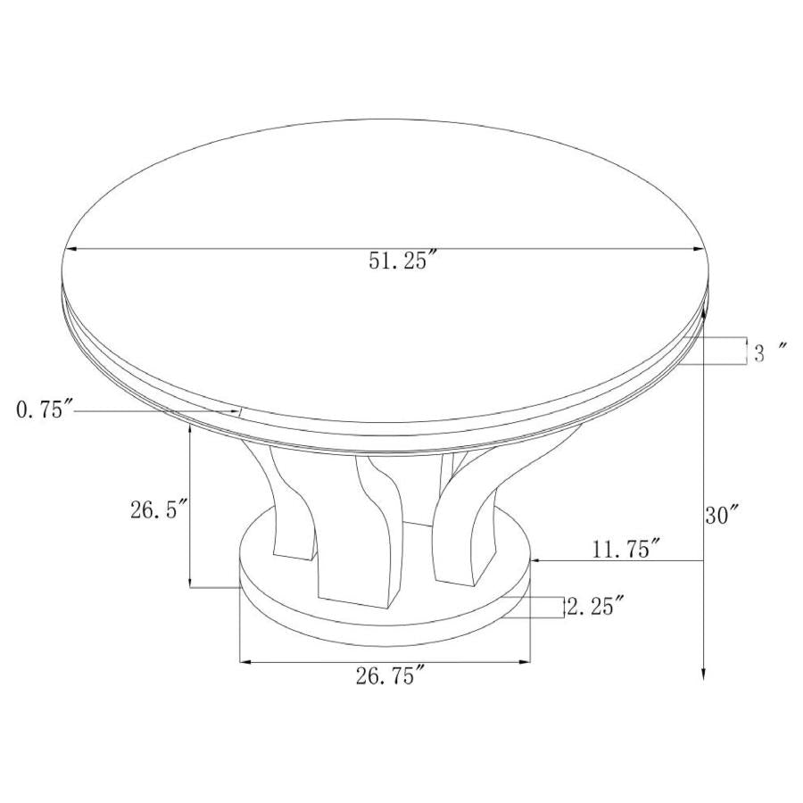Anchorage Silver Dining Table