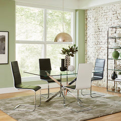 Carmelo Silver 5 Pc Dining Set