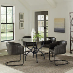Aviano Black 5 Pc Dining Set