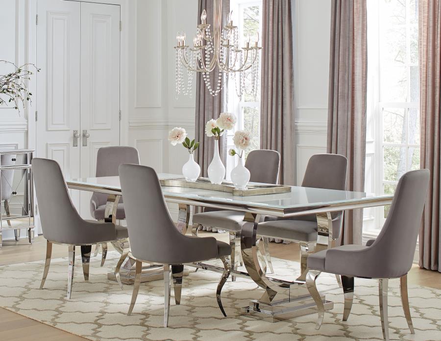 Antoine Grey 7 Pc Dining Set