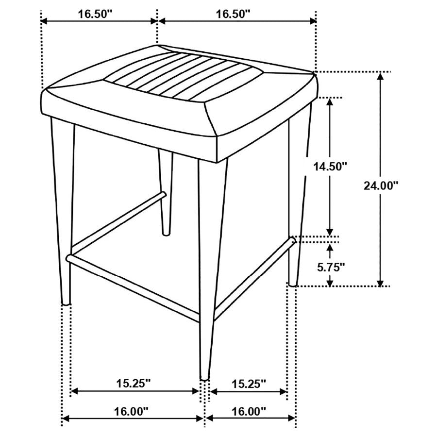 Alvaro Brown Counter Stool