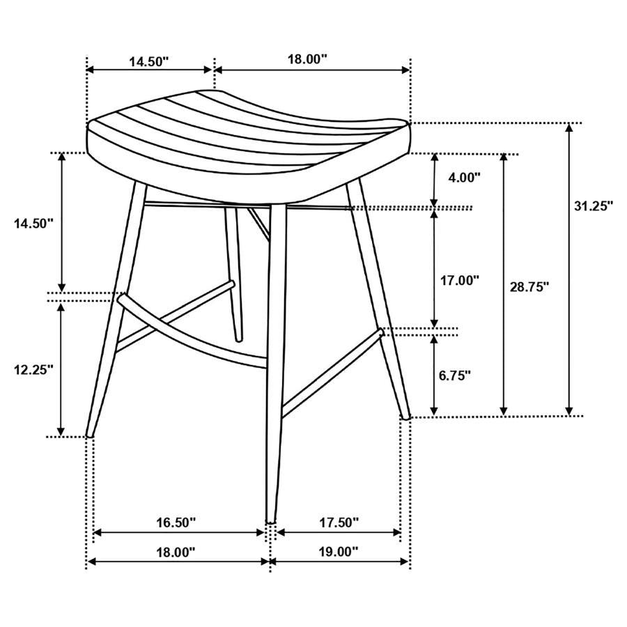 Bayu Brown Bar Stool
