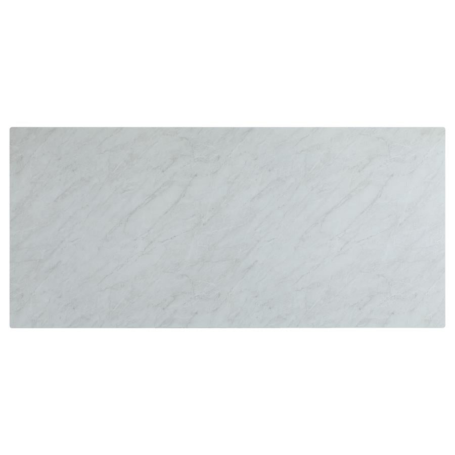 Annika White 5 Pc Dining Set